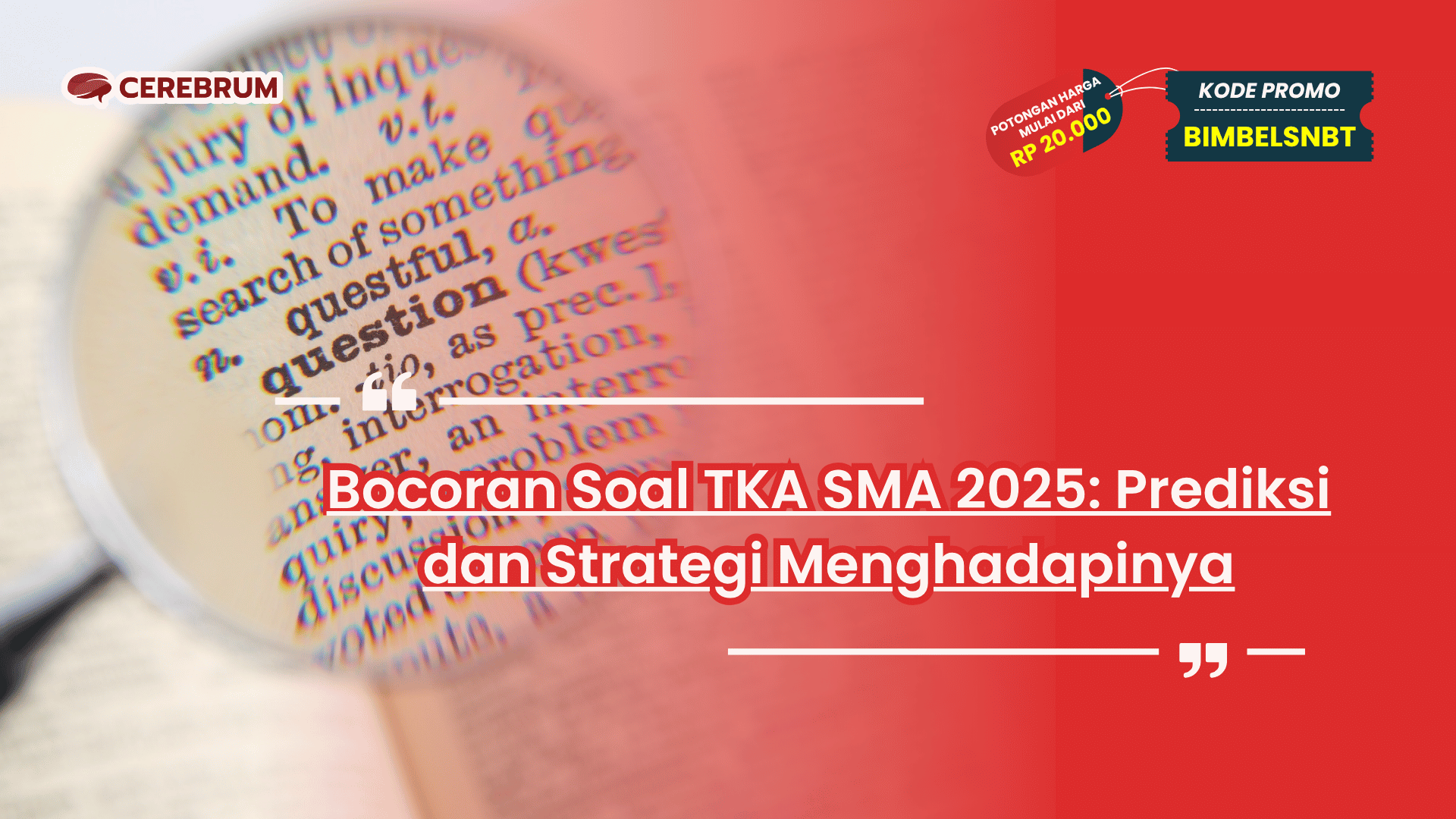 5 Bocoran Ujian Sekolah SMA 2025 yang Wajib Kamu Tahu Sebelum Terlambat