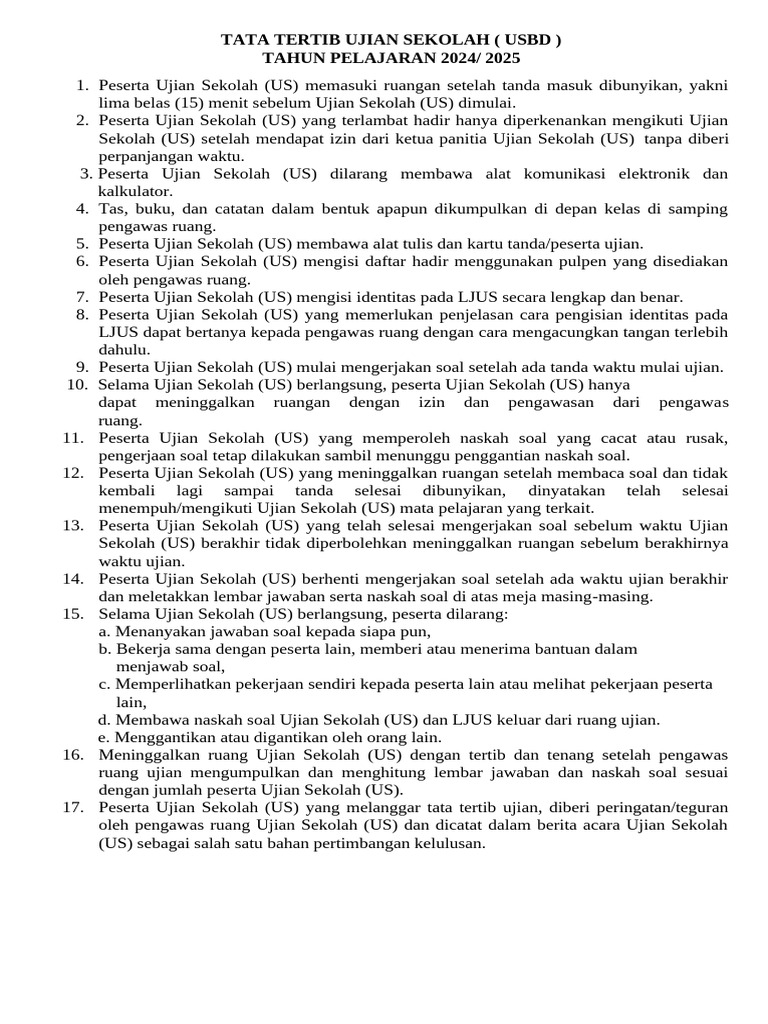 Ternyata Ini 7 Poin Krusial Tata Tertib Ujian Sekolah CBT 2026