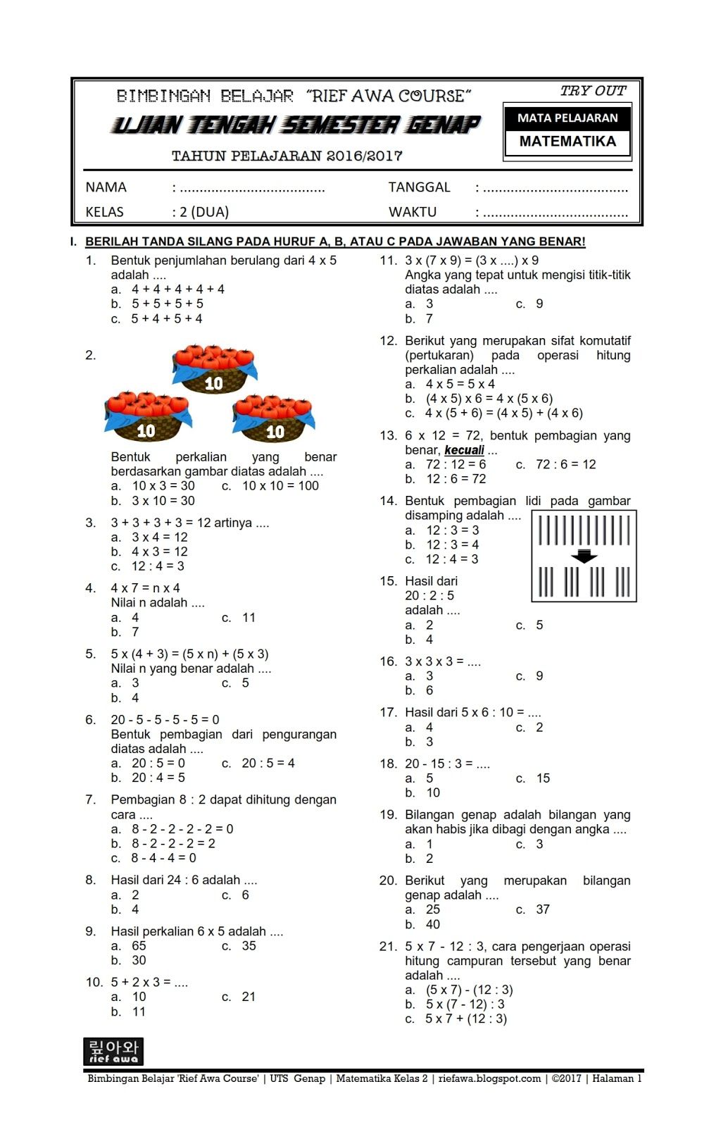 7 Trik Jitu Mengerjakan Soal Matematika Kelas 2 SD Semester 1 yang Terbukti Bikin Anak Jago Berhitung