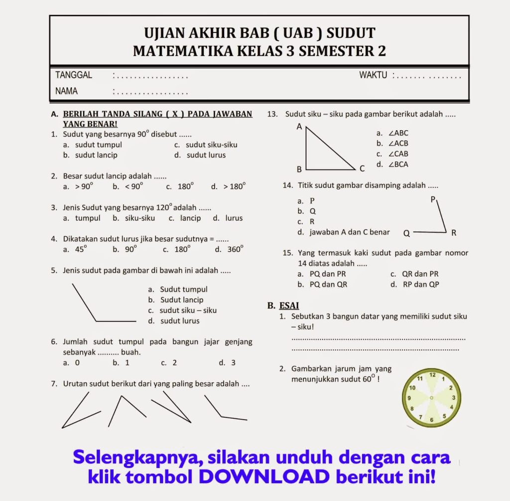 7 Trik Jitu Menjawab Soal Kelas 3 Semester 2 Matematika yang Jarang Diketahui Guru