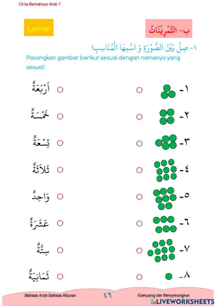 Akhirnya Terungkap! 5 Contoh Soal Bahasa Arab Warna dan Angka Kelas 1 SD Paling Mudah Dipahami