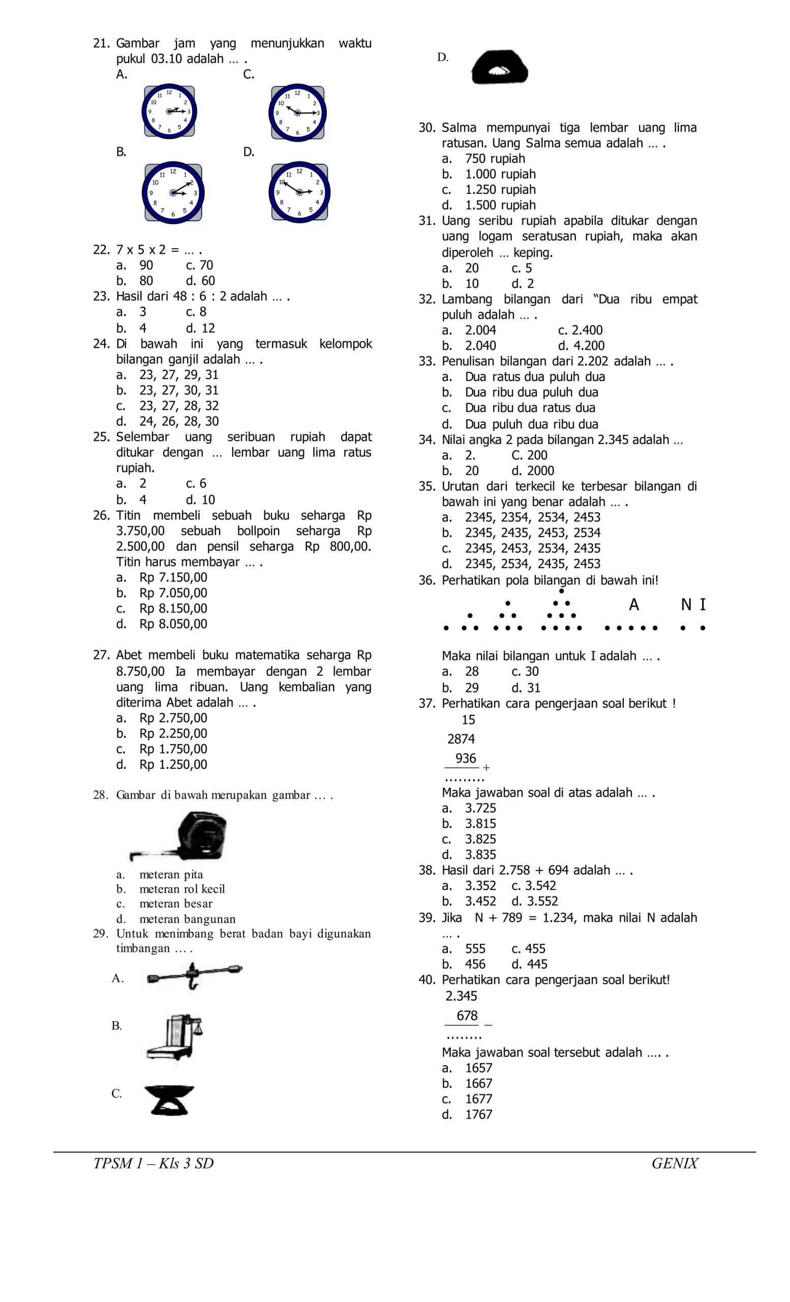 7 Cara Cepat Kuasai Latihan Soal Matematika tentang Pukul Kelas 3 SD Sebelum Ujian