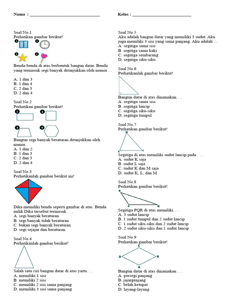 Tugas Menggambar Bangun Datar PDF Tugas Menggambar Bangun Datar PDF