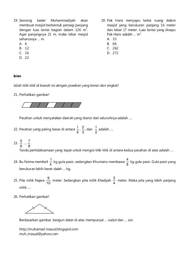 7 Latihan Soal Matematika UKK Kelas 3 SD Bagun Ruang yang Sering Muncul di Ujian 2026, Wajib Tahu Sebelum Terlambat