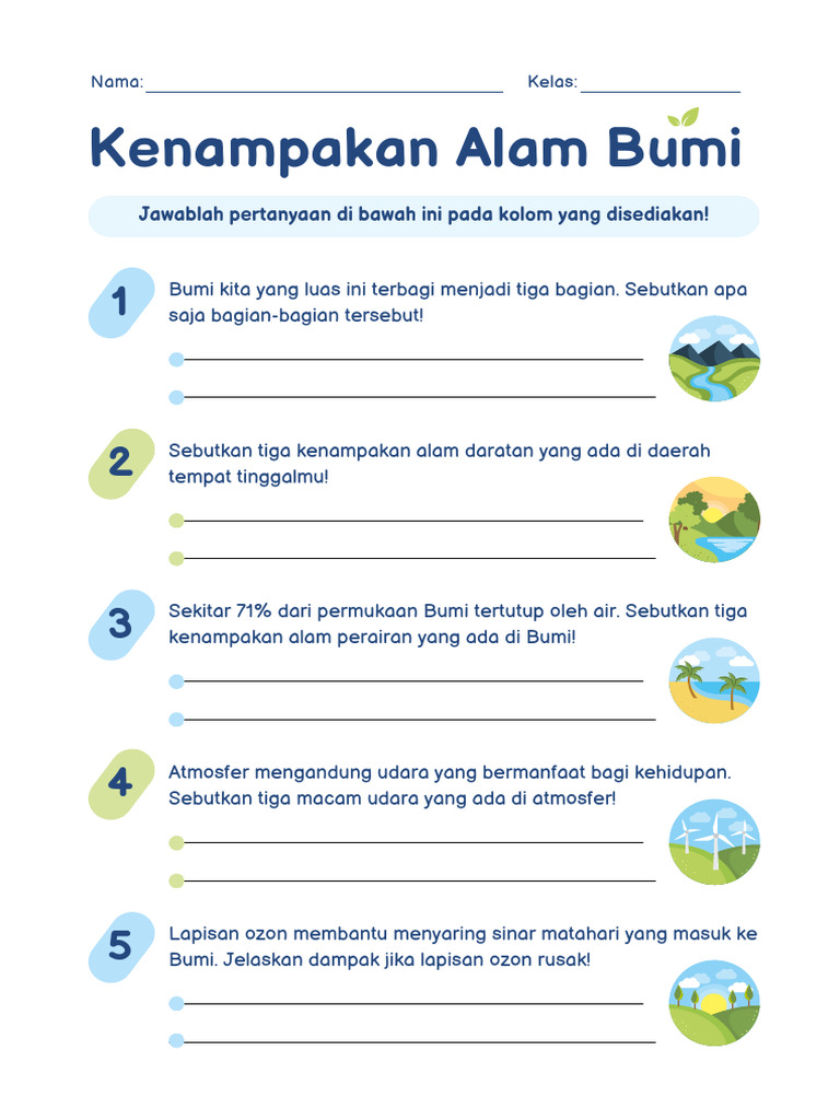 Kenampakan Alam Bumi IPAS PDF Kenampakan Alam Bumi IPAS PDF