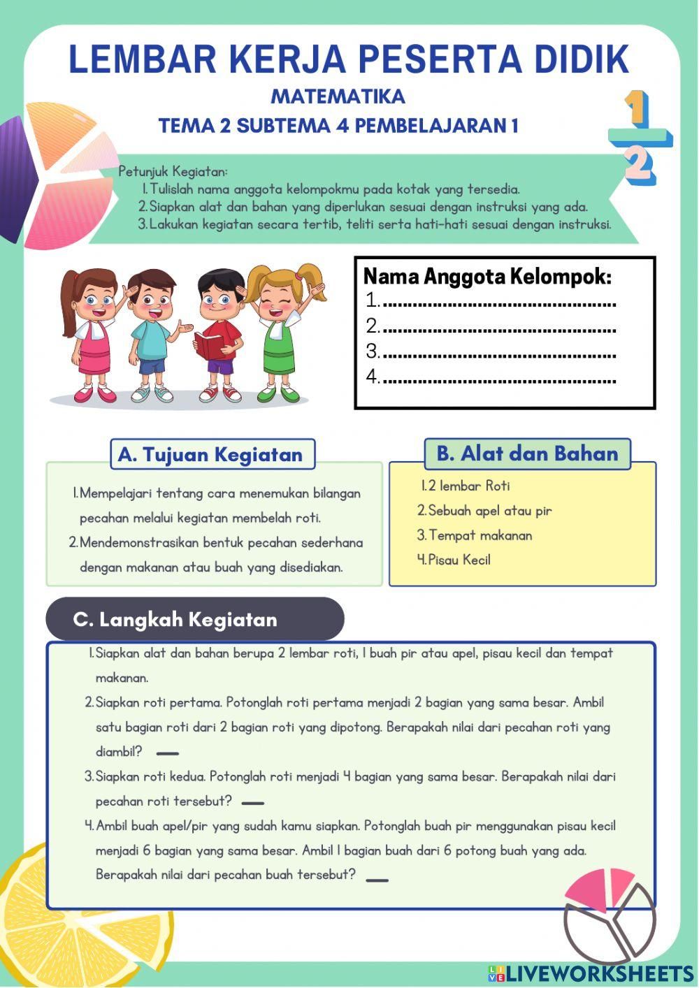 Terbukti! Latihan soal materi kelas 3 tema 2 subtema 3 Bantu Anak Lewati 24 Tahap Tumbuh Kembang
