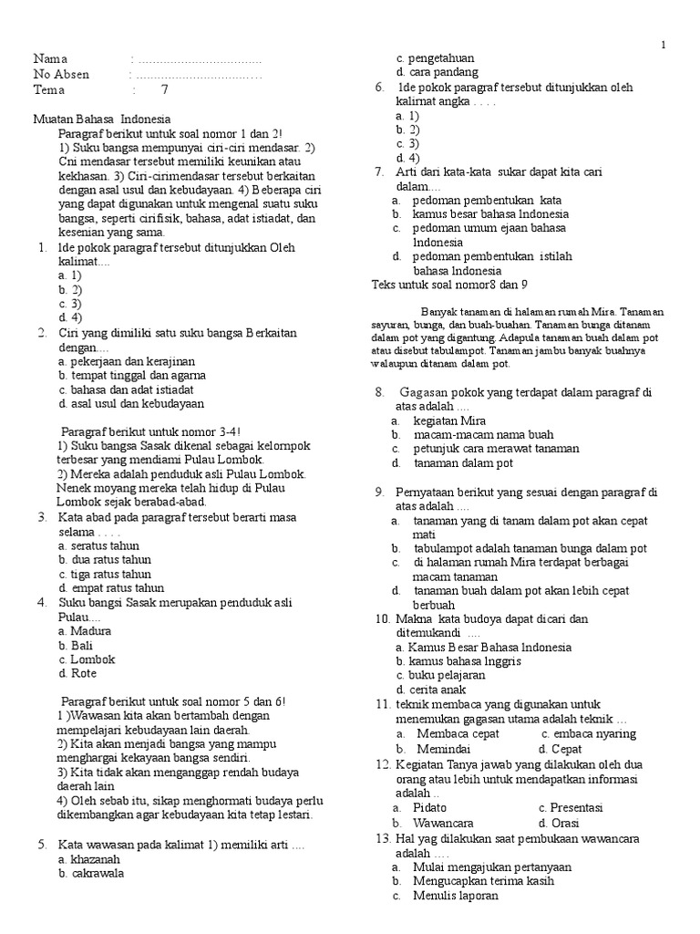 Rahasia Sukses Belajar soal tema 7 kelas 4 doc Agar Siap Menghadapi Ujian Akhir Rahasia Sukses Belajar soal tema 7 kelas 4 doc Agar Siap Menghadapi Ujian Akhir